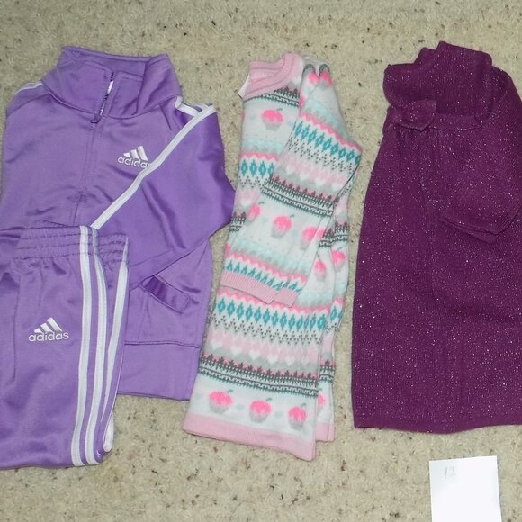 GYMBOREE Merry Bright Green Knit Elephant Dress Sz 12-18M Applique - Picture 4 of 5